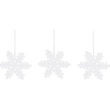 Porcelánová dekorace Snowflakes White set 3 ks Garden Trading