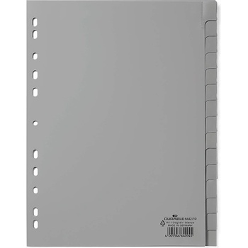 DURABLE Регистър DURABLE plastic A/4 A-Z 15 части сив 644210 (644210)