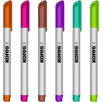 Kores Popisovač na biele a flipchartové tabule K-Marker W1 1-3 mm, 6 farieb