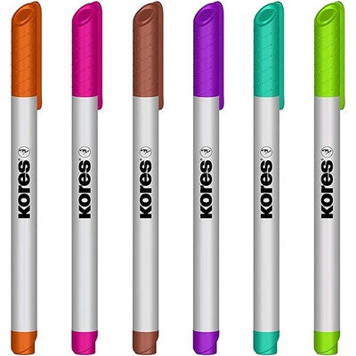 Kores Popisovač na biele a flipchartové tabule K-Marker W1 1-3 mm, 6 farieb