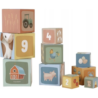 Little Dutch Kostky komín 10 ks Farma