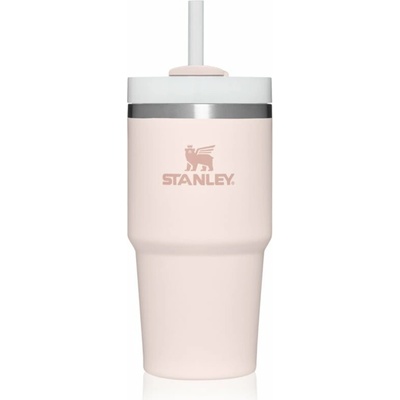 Stanley Quencher H2.O FlowState™ Tumbler tumbler z nehrdzavejúcej ocele s rúrkou malý Rose Quartz 600 ml