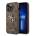 GUESS Предпазен калъф Guess PU 4G Metal Logo за iPhone 14 Pro, Кафяв
