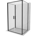 Mexen Exo-3S 3-стенна душ кабина отваряема 120 x 80 см, прозрачна, черна (814-120-080-70-00-3S)