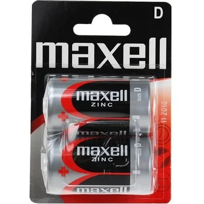 Maxell Цинк манганова батерия maxell r20 /2 бр. в опаковка/ 1.5v (ml-bm-r20-blist)