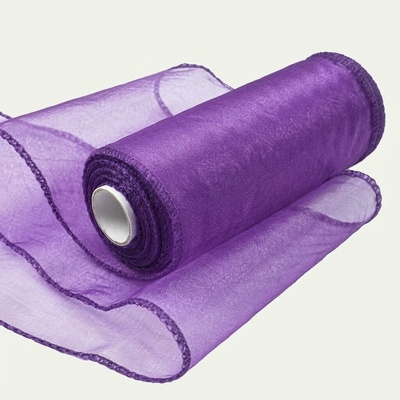 Storex Organza dekorační 45536/5128 fialová, šíře 12cm, návin 9m