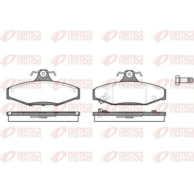 Sada brzdových platničiek kotúčovej brzdy (na jednu nápravu) REMSA 0335.12 0335.12