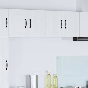 vidaXL Стенен шкаф LUCCA 2 бр. Бял гланц 60 x 31 x 40 см (884923)