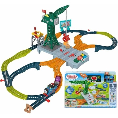 Fisher Price Mašinka Tomáš Mluvící a Jeřáb Cranky