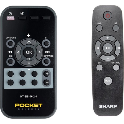 GENERAL Sharp ht-sb106 2.0 - дистанционно управление дубликат (ht-sb106 2.0)