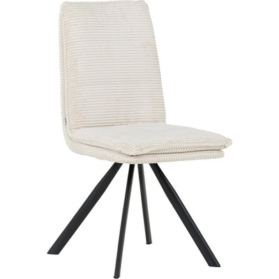 Carmen Трапезен стол Carmen ELY N, до 120kg. , дамаска, прахово боядисана метална база, крем (bt-3532392)