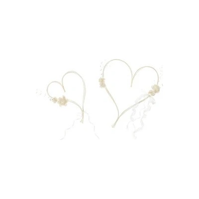 Autodekorace ratanová srdíčka