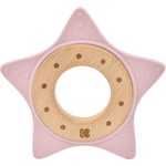 Kikkaboo Чесалка дърво-силикон Star Pink (31303020058)