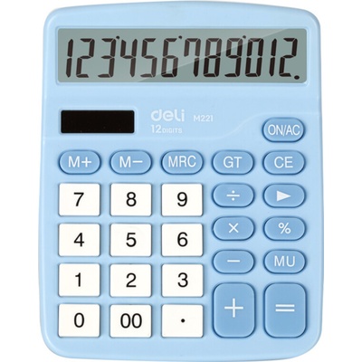 DELI GROUP CO., LTD. Kalkulačka DELI EM221 modrá 660562