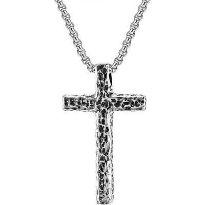 Steel Edge Přívěsek křížek + řetízek WJHC1861ST