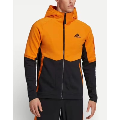Adidas Designed For Gameday Full-Zip Hoodie Orange/Black
