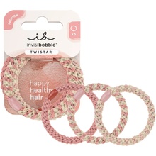 Sada gumičiek do vlasov Invisibobble Twistar Blush Braids - 3 ks