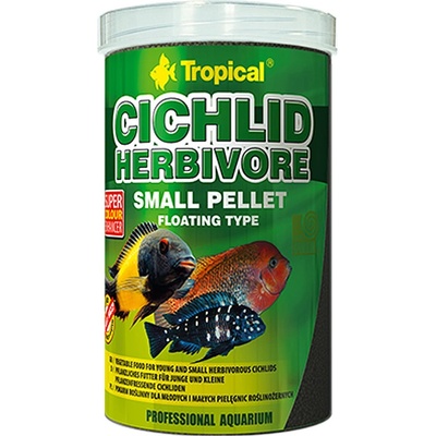 Tropical Cichlid Herbivore Small Pellet 5 l