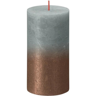 Bolsius Rustic Sunset 6,8 x 13 cm Eucalyptus Green / Copper