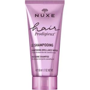 NUXE Шампоан за коса NUXE Hair Prodigieux Brillance Mirror, висок блясък, 50 мл