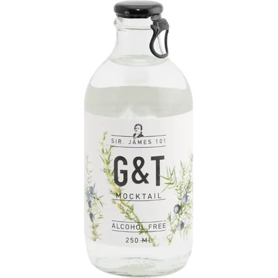 SIR. JAMES 101 Gin & Tonic nealko koktejl 0,0 % 0,25 l (holá láhev)
