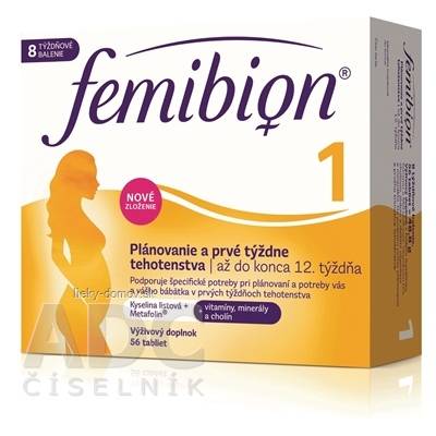 P&G Health Femibion 1 Plánovanie a prvé týždne tehotenstva 56 tabliet