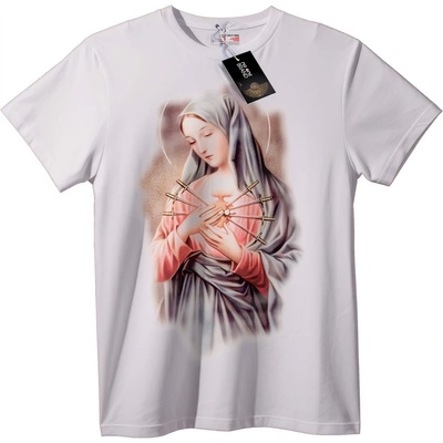 NOONEBRAND Тениска Свещено сърце на Мария - 2XL, Black