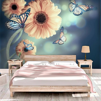 Sablio Tapeta Kvetinová abstrakcia, rozmery 336x220 cm
