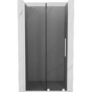 Mexen Velar плъзгащи се душ врати 120 см, графит, бял - 871-120-000-41-20 (871-120-000-41-20)