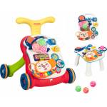 KikkaBoo Играчка за прохождане 3в1 Play & Grow Red (31005030076) - bebetabg Проходилка