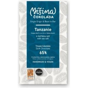 Míšina čokoláda Шоколад Смесен шоколад, Танзания с морска сол, 65%