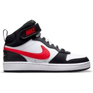 Nike Детски маратонки Nike Kid's Court Borough Mid 2 BG Sneakers - White / University Red / White / Black - размер 37, 5 (EU) (702-6311-0114)