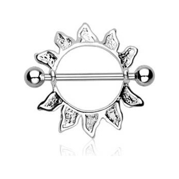 Šperky4U piercing do bradavky se štítem BR01002