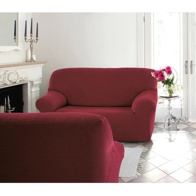 Forbyt Potah na dvojkřeslo multielastický Cagliari bordó 140 x 180 cm – Zboží Dáma