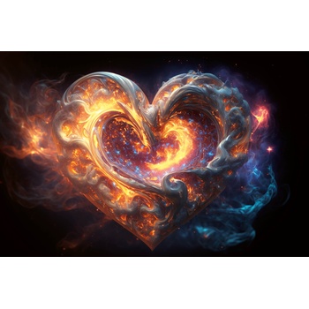 DIMEX ART s. r. o Флизелинов фототапет златно сърце 375 x 250 см