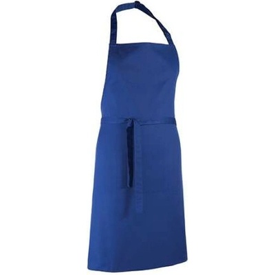 Premier Workwear Klasická zástěra za krk PR150 Royal Pantone 286 72x86cm