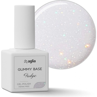 AGLIA GUMMY BASE Fudge podkladový gel lak 15 ml