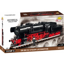 COBI 6282 Historical Collection 1:35 Parní lokomotiva DR BR 52 s tendrem