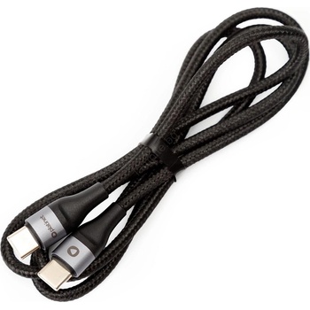 Platinet Плетен usb кабел usb-c/usb-c 60w 1м черен (pl0549)