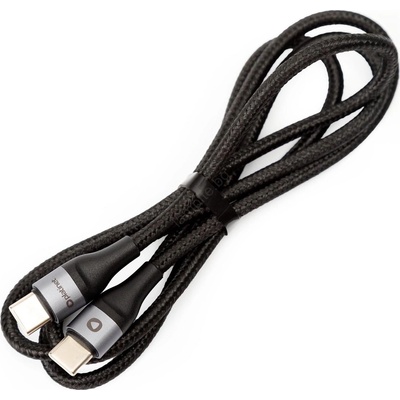 Platinet Плетен usb кабел usb-c/usb-c 60w 1м черен (pl0549)