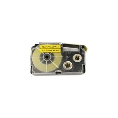 Xerox kompatibilní páska s Casio XR-12YW1, 12mm x 8m, černý tisk / žlutý podklad - ALLPRIN (500L00069)