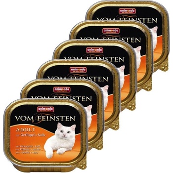 Animonda Vom Feinsten Adult Cats - с пилешко и телешко 6 x 100г