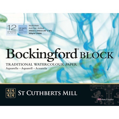 St Cuthberts Mill Bockingford C. P. Скицник 12 41 x 31 cm 300 g White (T46930001011E)