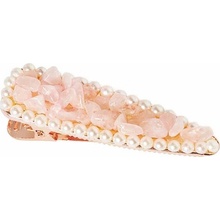 Crystallove Rose Quartz Hair Clip sponka do vlasov 1 ks