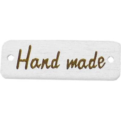 Pro Háčkování Hand made, obdélník bílý