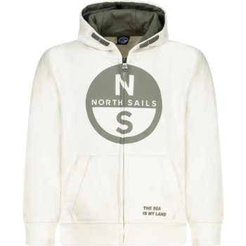 North sails Детски суичър с цип north sails, Размер 10a, Цвят Бял (794476000_bi0105)