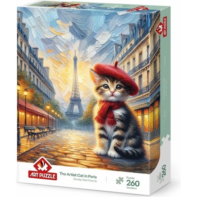 ART Mačacie umelec v Paríži 260 dielov