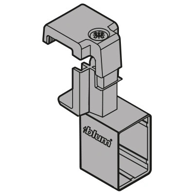 BLUM ZRU.01E0 koncovka na priečny reling biela (komplet) 1090030104