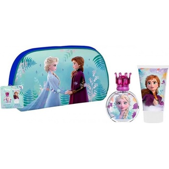Disney Frozen II EDT 50 ml + sprchový gél 100 ml + kosmetická taštička darčeková sada