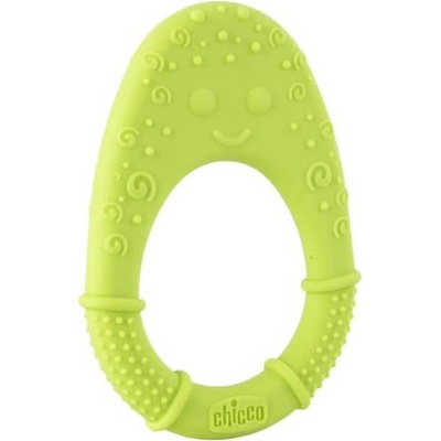 Chicco hryzačka silikon Super Soft Avokádo zelená